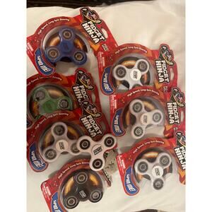 7 Sealed + 1 Open Rocket Ninja Fidget Spinners Lot, Assorted Colors